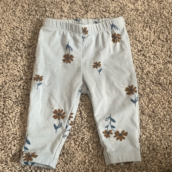 Carter’s Blue Floral Pants Size 3M EUC - Picture 1 of 4